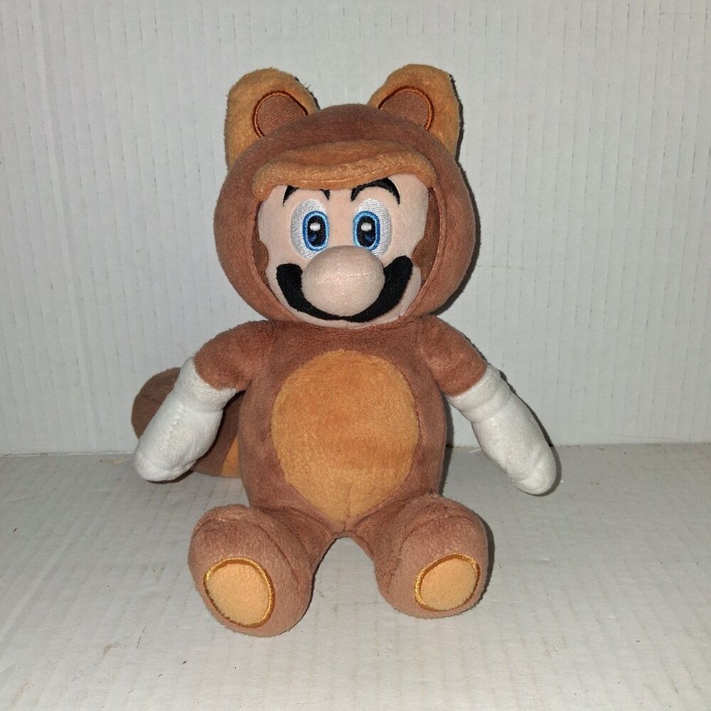 Super Mario 3D Land Sanei Tanooki Mario Plush 2011